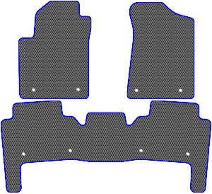 Коврики "EVA ромб" в салон Infiniti QX56 (suv / Z62) 2010 - 2013, серые 3шт.