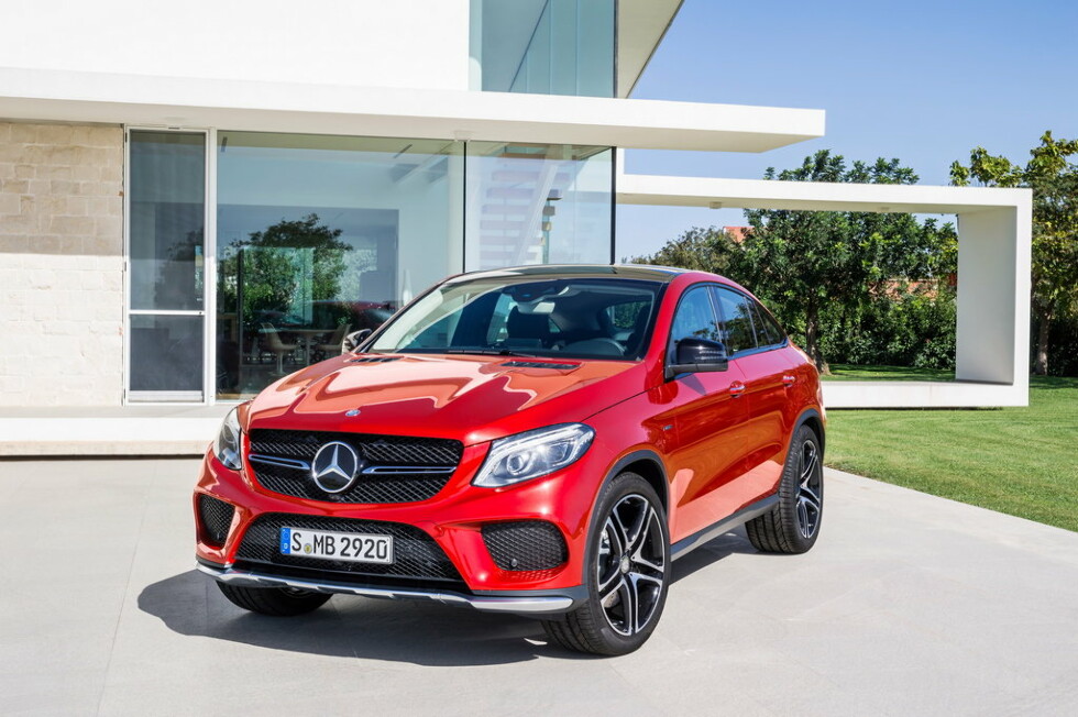 Коврики текстильные "Комфорт" для Mercedes-Benz GLE Coupe I (suv / С292) 2014 - 2019, черные, 5шт.