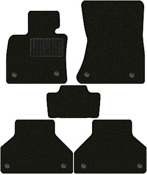 Коврики текстильные "Классик" для BMW X5 II (suv / E70) 2010 - 2013, черные, 5шт.