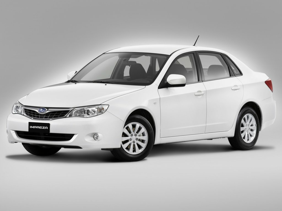 Коврики текстильные "Стандарт" для Subaru Impreza (седан / GE) 2007 - 2012, черные, 5шт.