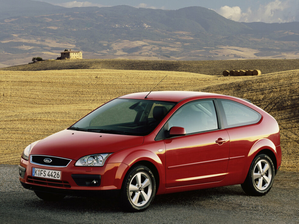 Коврики ЭВА "EVA ромб" для Ford Focus II (хэтчбек 5 дв / CB4) 2004 - 2008, черные, 5шт.